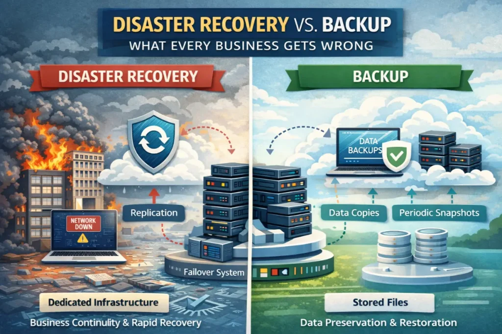 Disaster Recovery vs Backup: What Every Business Gets Wrong