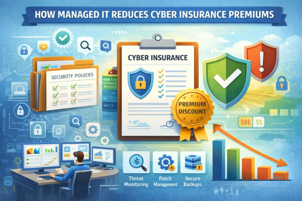 How Managed IT Reduces Cyber Insurance Premiums
