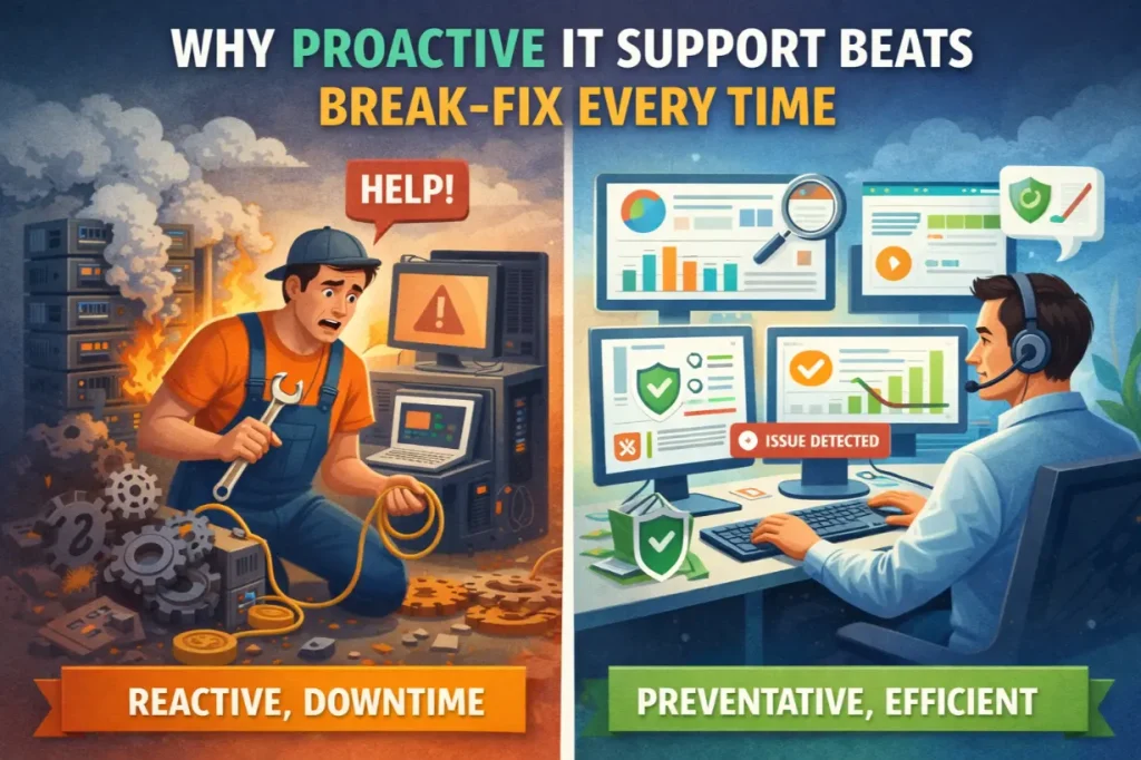 Why Proactive IT Support Beats Break-Fix Every Time