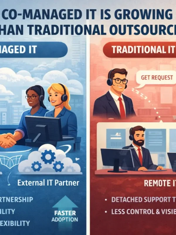 Why Co-Managed IT Is Growing Faster Than Traditional Outsourcing